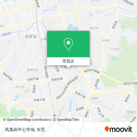 凤凰岗中心市场地图