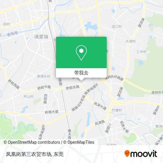 凤凰岗第三农贸市场地图