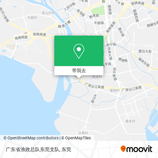 广东省渔政总队东莞支队地图