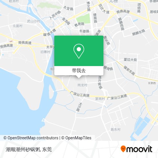 潮顺潮州砂锅粥地图