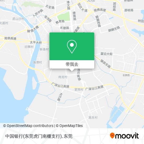 中国银行(东莞虎门南栅支行)地图