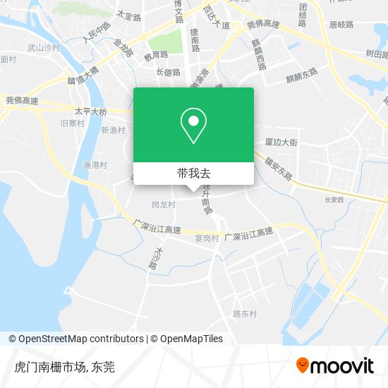 虎门南栅市场地图