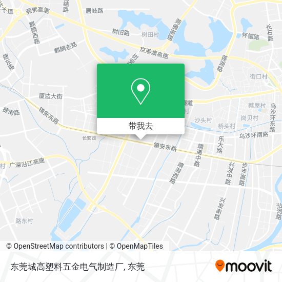 东莞城高塑料五金电气制造厂地图