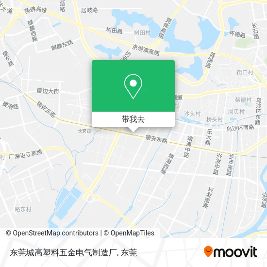 东莞城高塑料五金电气制造厂地图