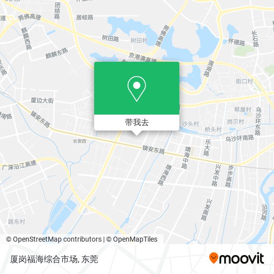 厦岗福海综合市场地图