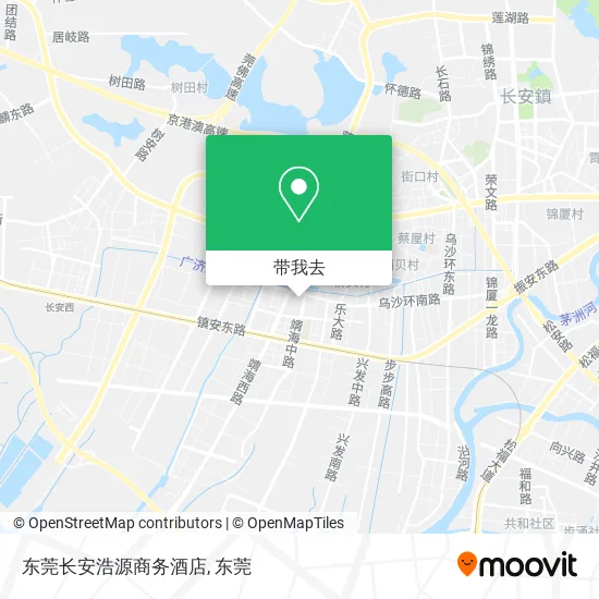 东莞长安浩源商务酒店地图