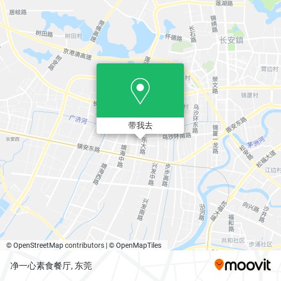 净一心素食餐厅地图