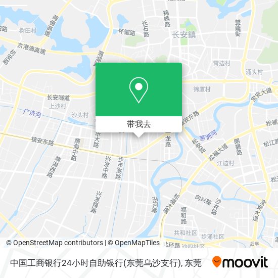 中国工商银行24小时自助银行(东莞乌沙支行)地图
