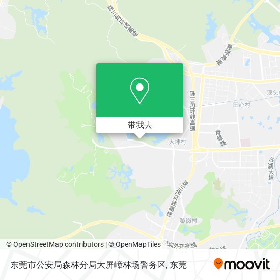 东莞市公安局森林分局大屏嶂林场警务区地图