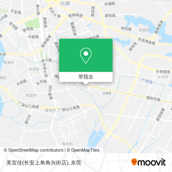 美宜佳(长安上角角兴街店)地图