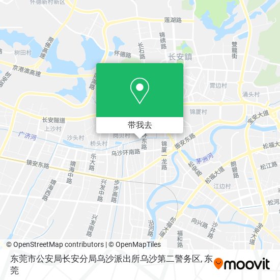 东莞市公安局长安分局乌沙派出所乌沙第二警务区地图