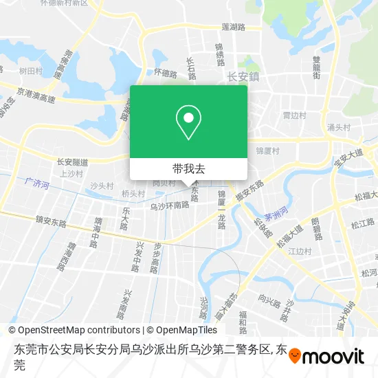 东莞市公安局长安分局乌沙派出所乌沙第二警务区地图