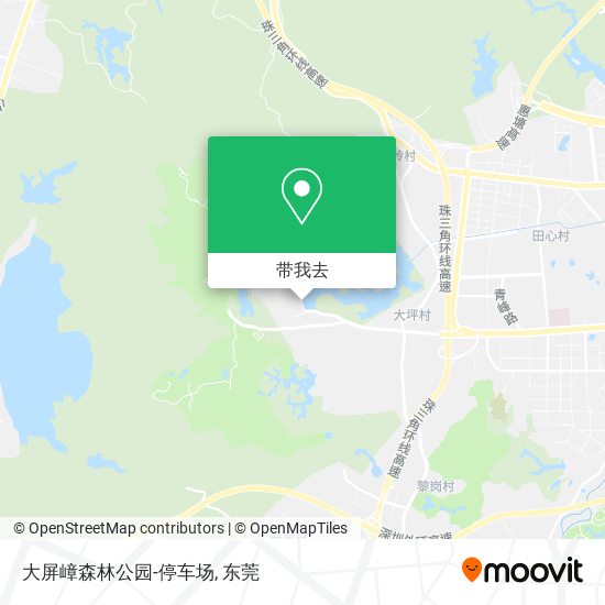 大屏嶂森林公园-停车场地图