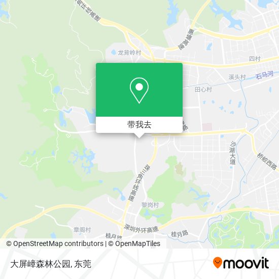 大屏嶂森林公园地图