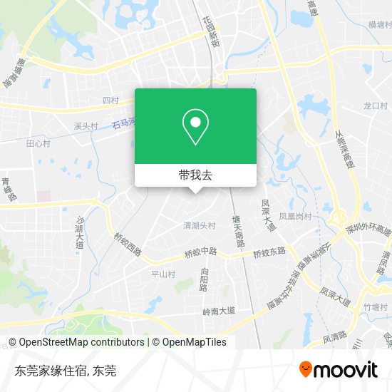 东莞家缘住宿地图