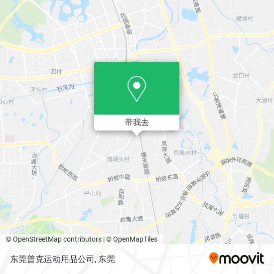 东莞普克运动用品公司地图