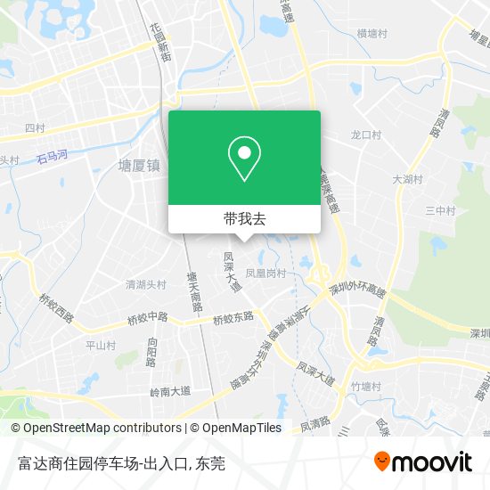 富达商住园停车场-出入口地图