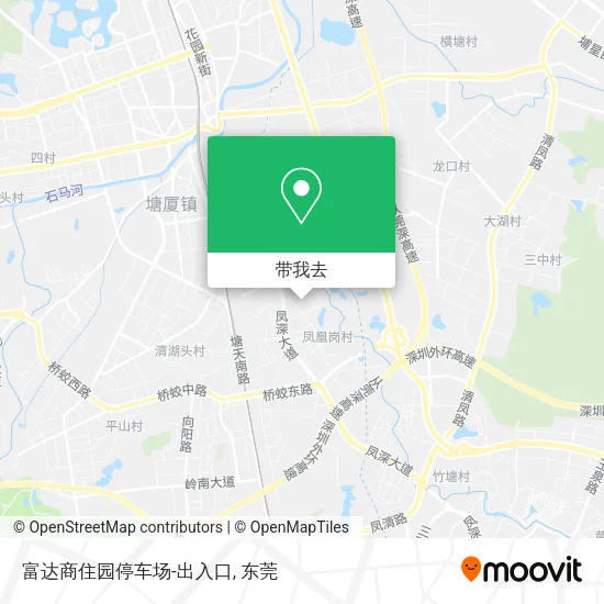 富达商住园停车场-出入口地图