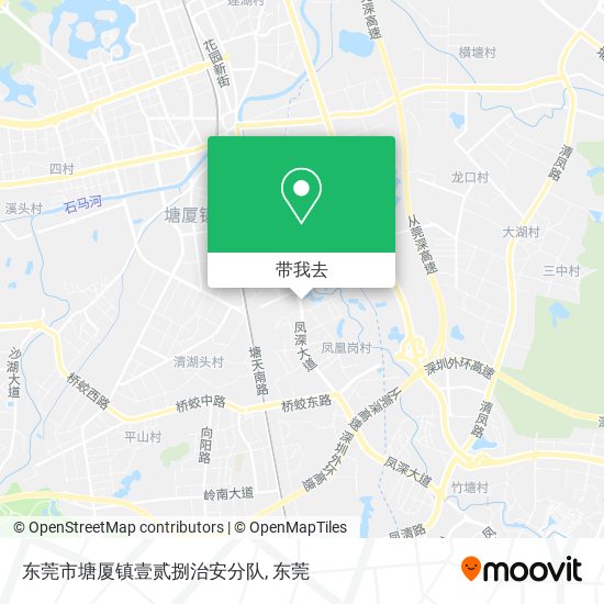东莞市塘厦镇壹贰捌治安分队地图