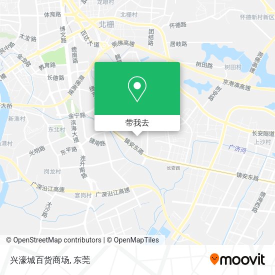 兴濠城百货商场地图