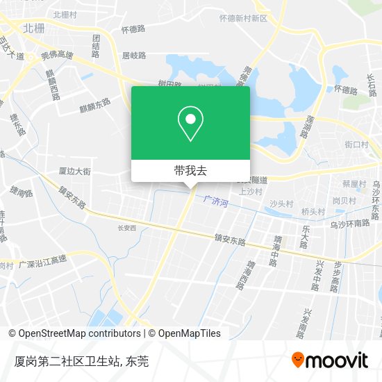 厦岗第二社区卫生站地图