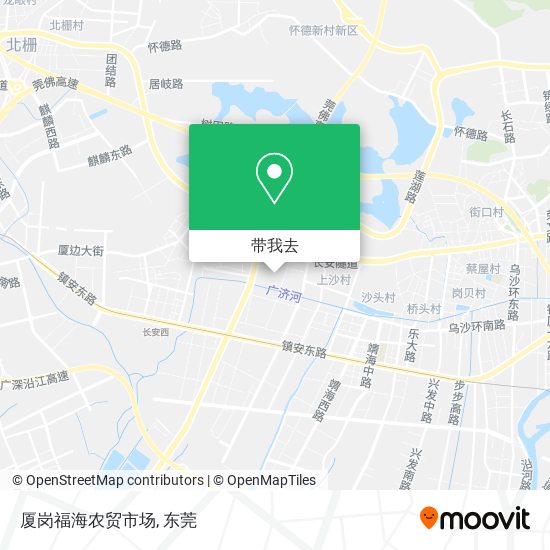 厦岗福海农贸市场地图