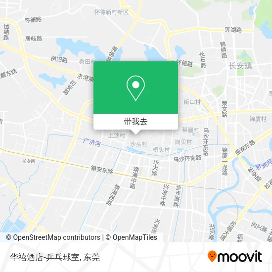 华禧酒店-乒乓球室地图