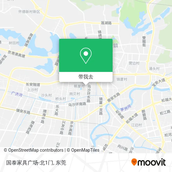 国泰家具广场-北1门地图