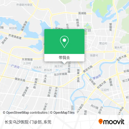 长安乌沙医院-门诊部地图