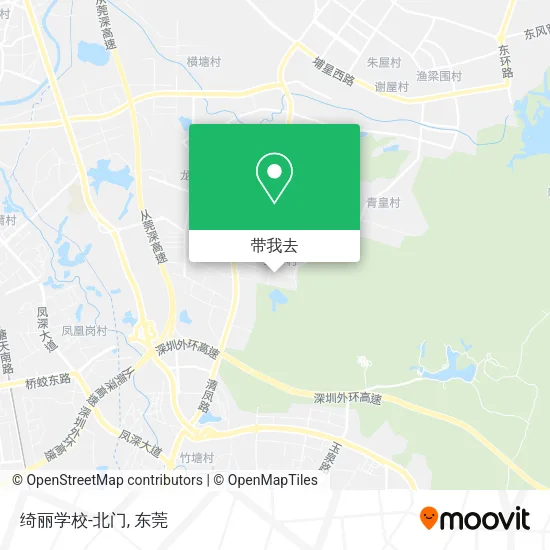 绮丽学校-北门地图