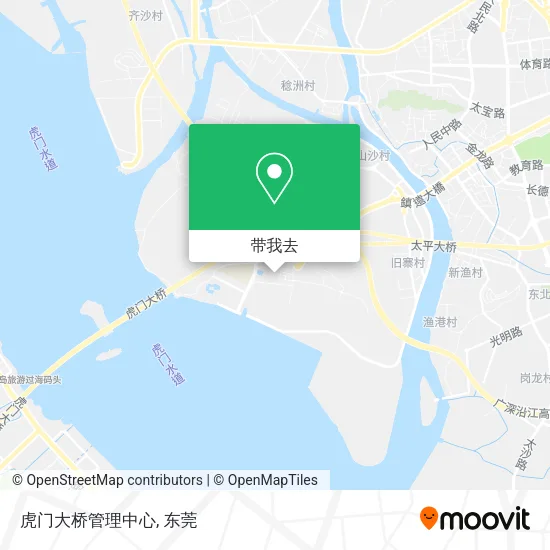 虎门大桥管理中心地图