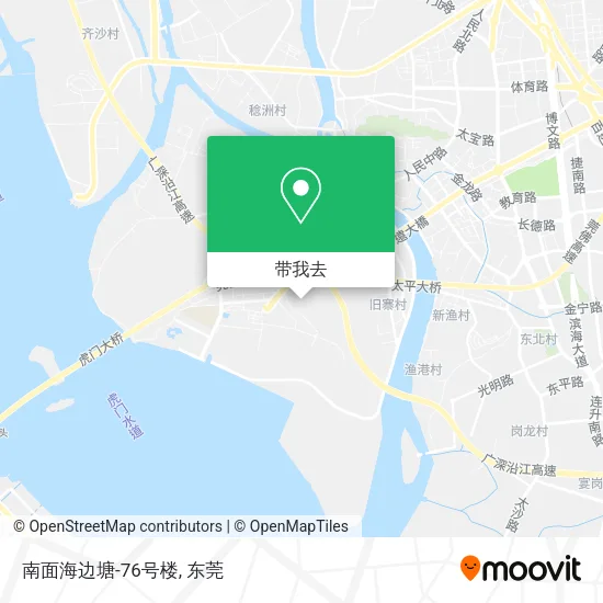 南面海边塘-76号楼地图