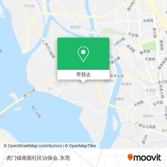 虎门镇南面社区治保会地图