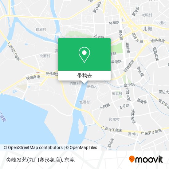 尖峰发艺(九门寨形象店)地图