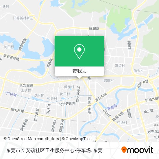 东莞市长安镇社区卫生服务中心-停车场地图