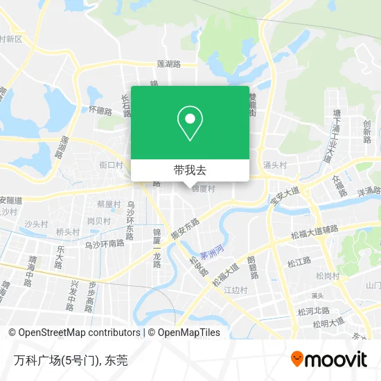 万科广场(5号门)地图