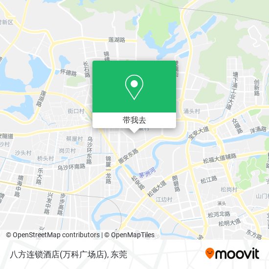 八方连锁酒店(万科广场店)地图