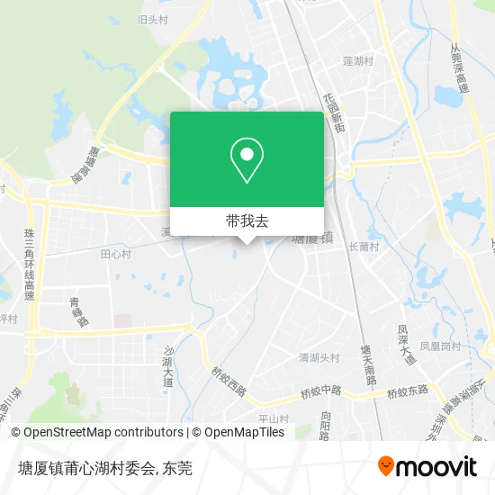 塘厦镇莆心湖村委会地图