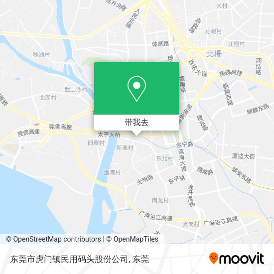 东莞市虎门镇民用码头股份公司地图
