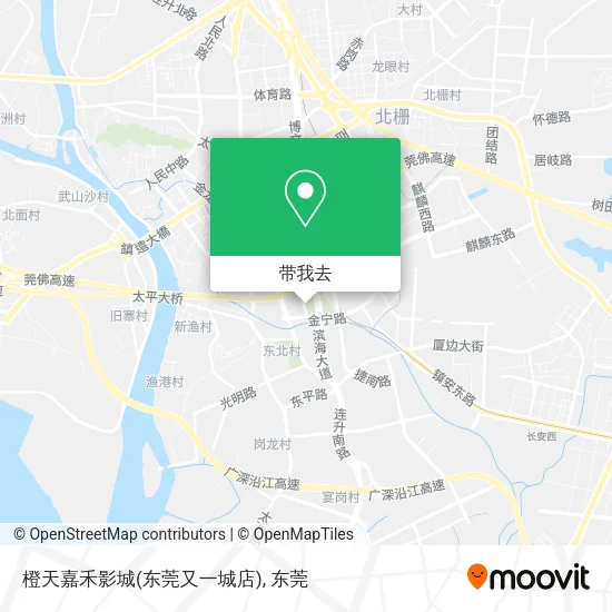橙天嘉禾影城(东莞又一城店)地图