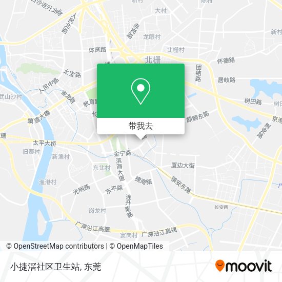 小捷滘社区卫生站地图