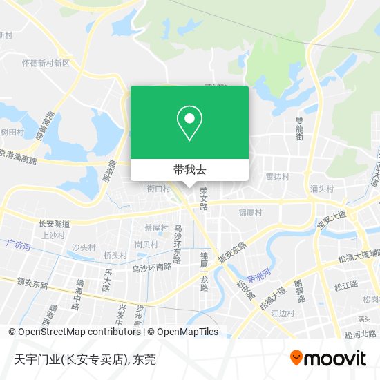 天宇门业(长安专卖店)地图