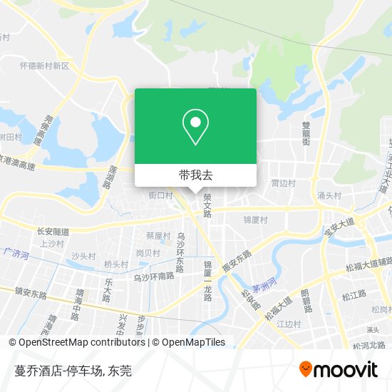 蔓乔酒店-停车场地图
