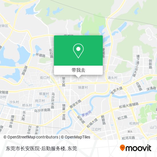 东莞市长安医院-后勤服务楼地图