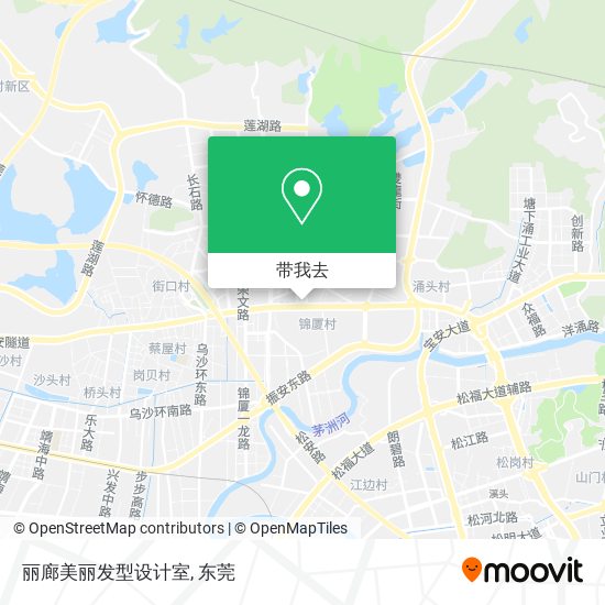 丽廊美丽发型设计室地图