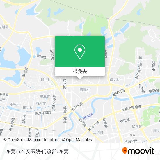 东莞市长安医院-门诊部地图