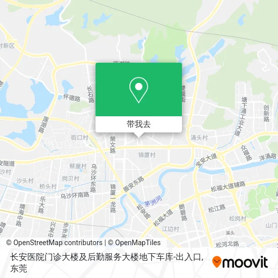 长安医院门诊大楼及后勤服务大楼地下车库-出入口地图