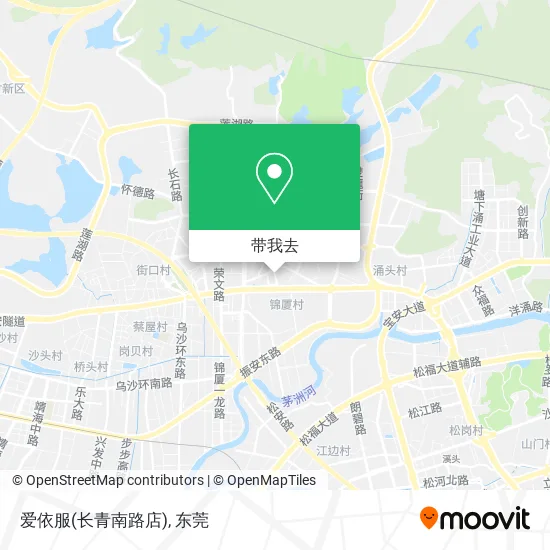 爱依服(长青南路店)地图