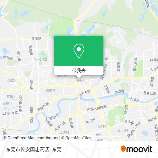 东莞市长安国忠药店地图
