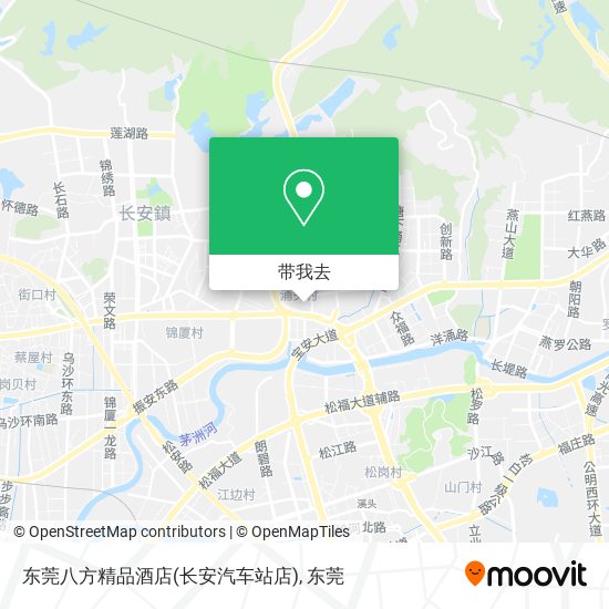 东莞八方精品酒店(长安汽车站店)地图